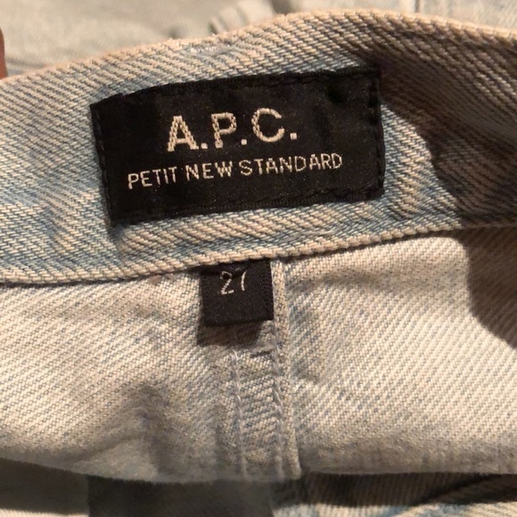 A.P.C. Petit New Standard Blue Jeans Unisex 27 - Picture 6 of 7